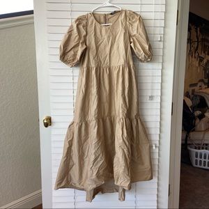 SOLD Zara tiered poplin dress
